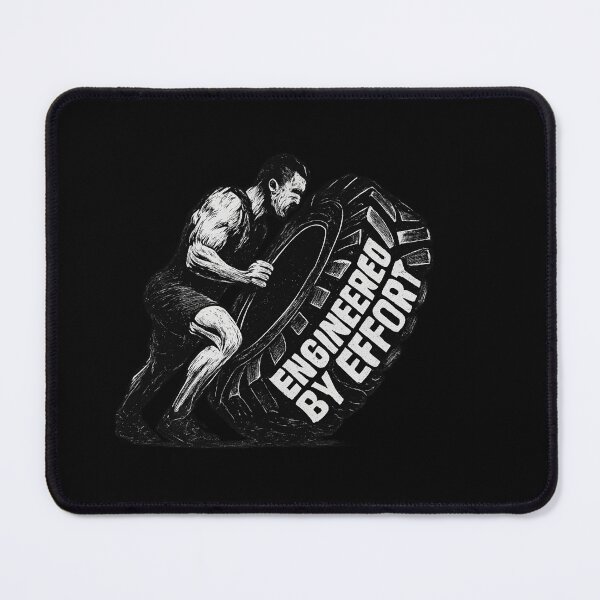 Item preview, Engineered by Effort - CrossFit Tire Flip Illustration designed and sold by MKreative Studio.