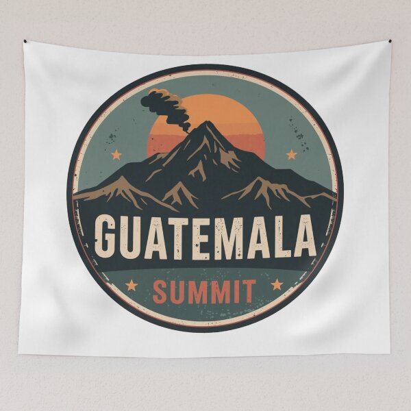 Item preview, Guatemala Volcano Summit Badge | Travel Adventure Hiking Emblem designed and sold by Globalcitytees.