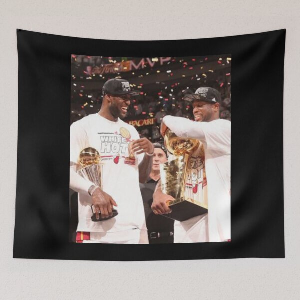 Item preview, Dwyane Wade and LeBron James won consecutive championships together with the Heat in 2012 and 2013. designed and sold by AshleyConnelly.