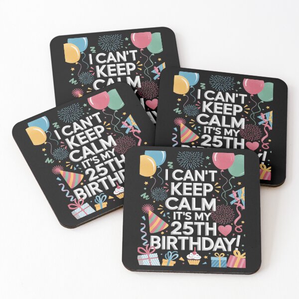 Item preview, 25 Years Old men woman It's My 25th Birthday  designed and sold by joyouartArt.