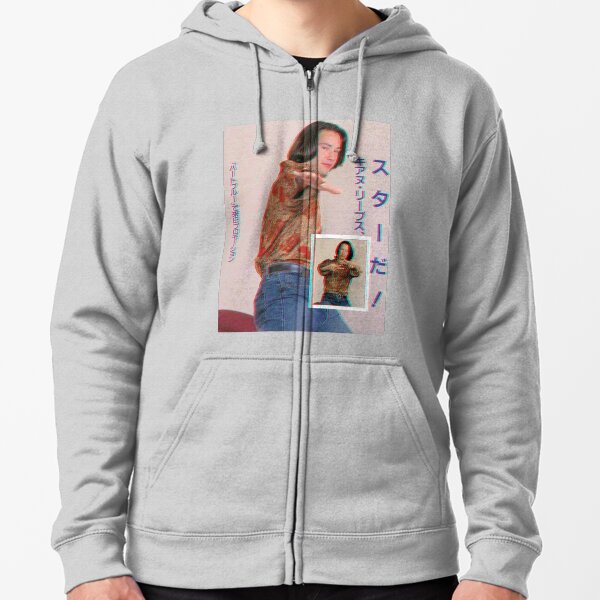 Keanu Reeves Sudadera con capucha y cremallera