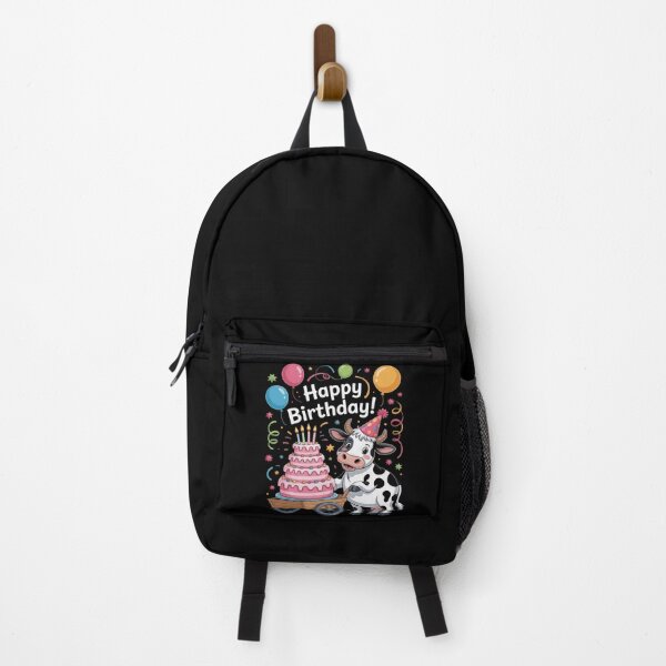 Item preview, Cow Carrying Birthday Cake Colorful designed and sold by genkihikki.