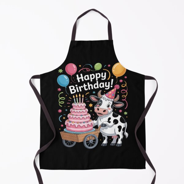Item preview, Cow Carrying Birthday Cake Colorful designed and sold by genkihikki.