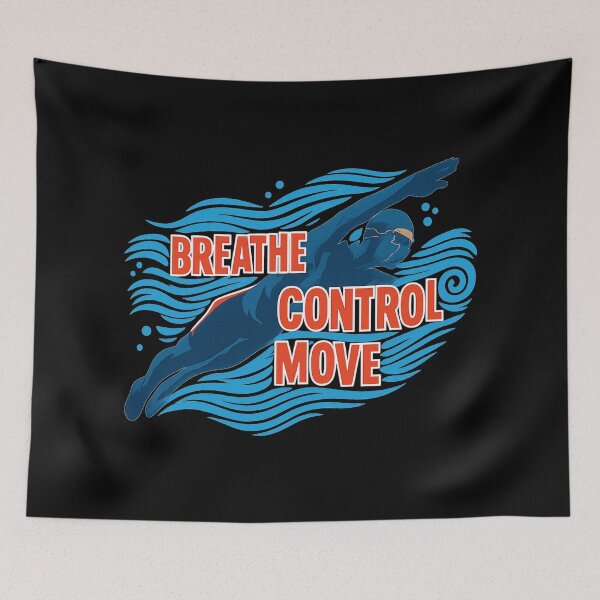 Item preview, Swimmer Underwater - Breathe Control Move - Dynamic Sports Illustration designed and sold by MKreative Studio.