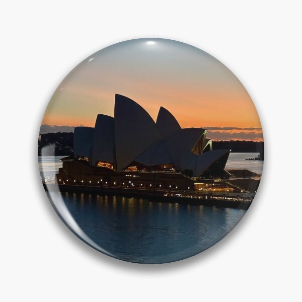 Item preview, Sydney Opera House Silhouette in the Early Morning at Sydney Harbour designed and sold by WanderingLife.