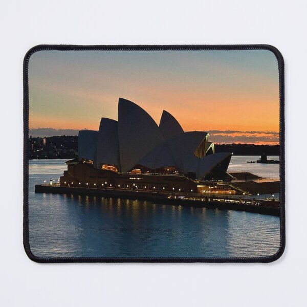 Item preview, Sydney Opera House Silhouette in the Early Morning at Sydney Harbour designed and sold by WanderingLife.
