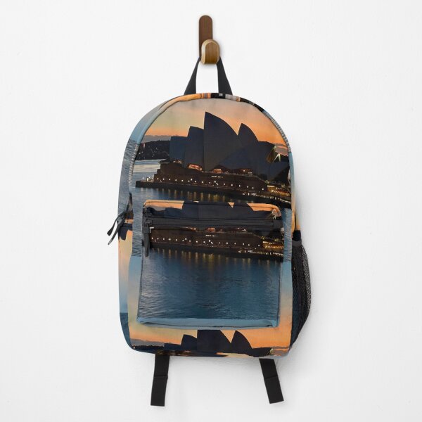 Item preview, Sydney Opera House Silhouette in the Early Morning at Sydney Harbour designed and sold by WanderingLife.