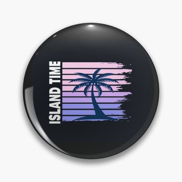 Item preview,  Retro Island Time Palm Tree Sunset – Tropical Beach Vibes Summer Vacation Aesthetic Graphic Tee designed and sold by Bright Nest Studio.