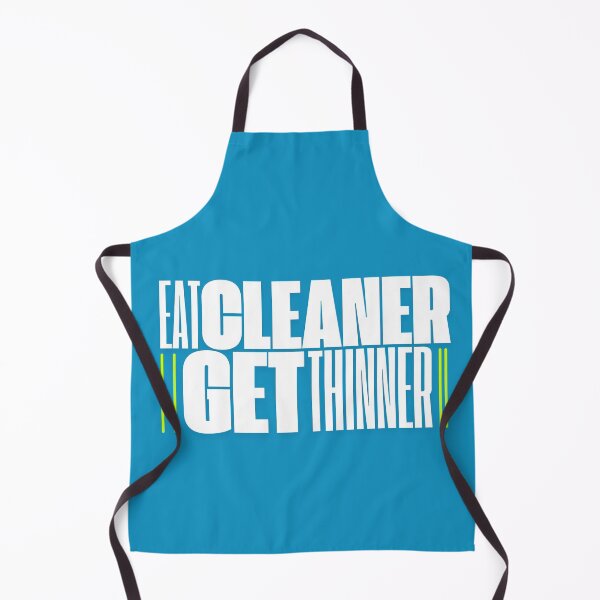 Item preview, Eat Cleaner Get Thinner! - Motivational Minimalistic Worplay White designed and sold by MirAgi.