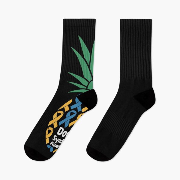 Item preview, Pineapple Down Syndrome Awareness Tribe 21 Gold Blue Ribbon designed and sold by Catharsiscath.
