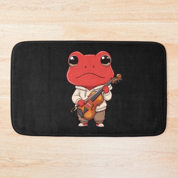 Item preview, Violin Player Chibi Frog – Cute Kawaii Music Frog Illustration designed and sold by ColorSplash123.