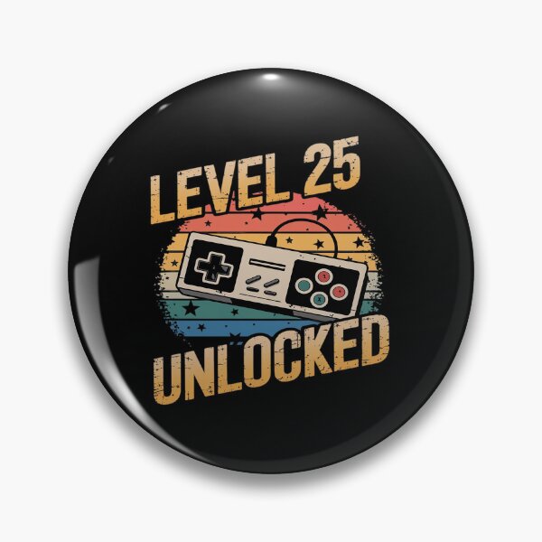 Item preview, 25th Birthday Gaming Level 25 Unlocked  designed and sold by joyouartArt.