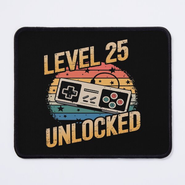 Item preview, 25th Birthday Gaming Level 25 Unlocked  designed and sold by joyouartArt.