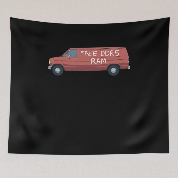 Item preview, Free DDR5 Ram Tech Meme Van Graphic designed and sold by elderberry.