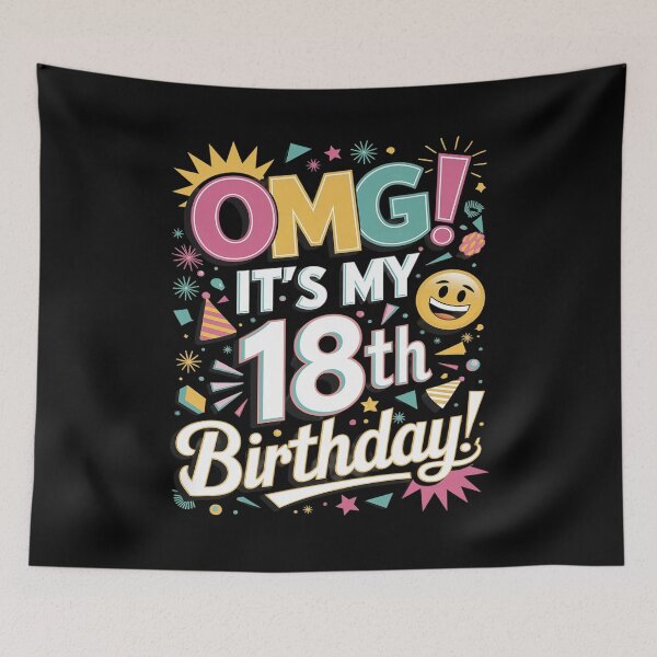 Item preview, OMG It's My 18th Birthday for 18 Years Old Birthday  designed and sold by angolinnArt.
