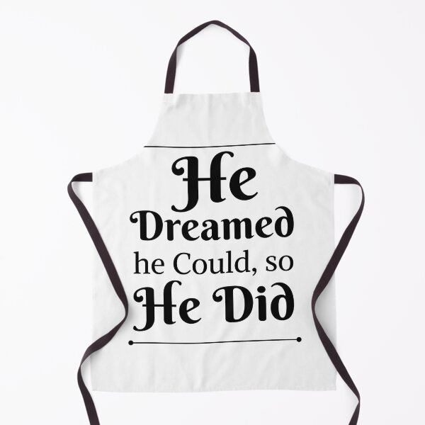 Item preview, He Dreamed He Could So He Did Motivational Typography Art designed and sold by AbstractAuraArt.