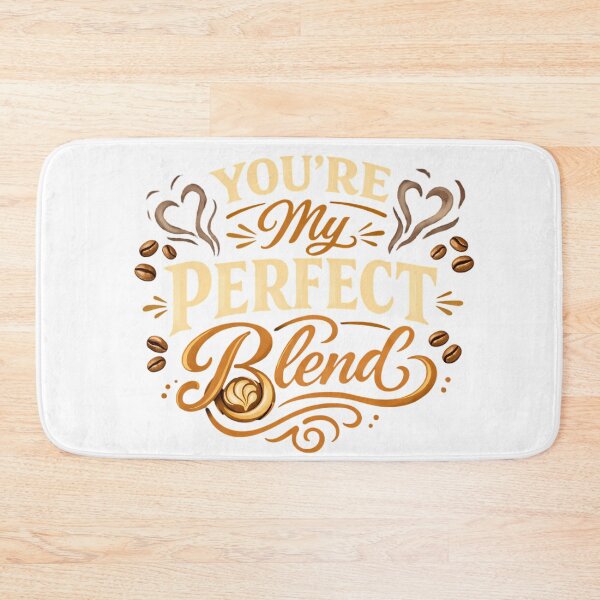 Item preview, You're My Perfect Blend Coffee Lover Couple Valentine Typography Cafe Gift designed and sold by GiftsForge.
