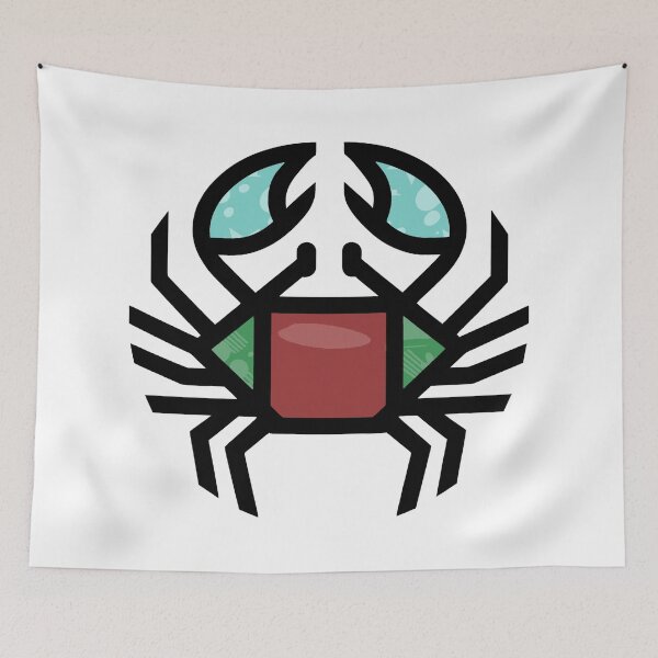 Item preview, Colorful Crab Design - Beach Coastal Illustration designed and sold by DrawDrip.