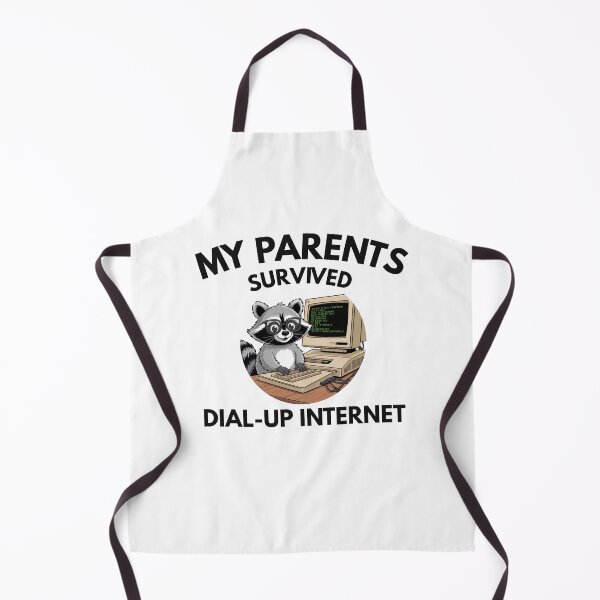 Item preview, "My parenets survived dial-up internet" black words designed and sold by Chris-graphics-art.
