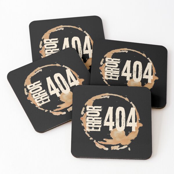 Item preview, Out of Coffee Error 404 on Black - Funny Coffee Lover Gift for Caffeine Addicts designed and sold by Artycom.