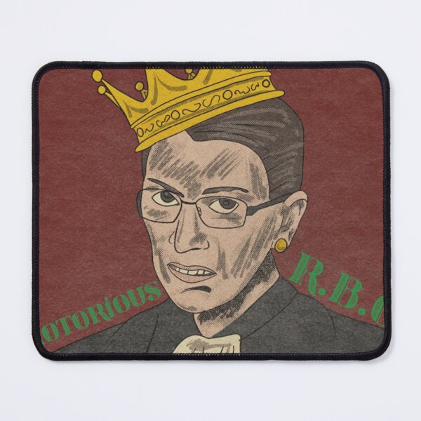 Item preview, Notorious RBG Crowned Portrait Premium Feminist Tribute Illustration designed and sold by BugliSiwes.