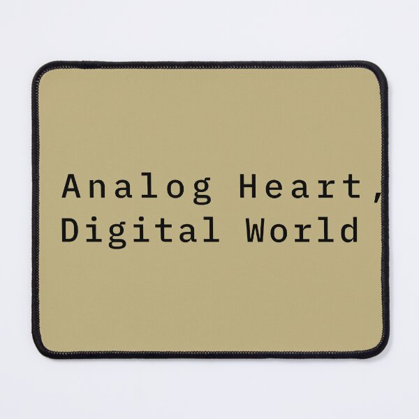 Item preview, Analog Heart Digital World Minimalist T-Shirt | Digital Detox Aesthetic Typography Tee designed and sold by PixelPlush.