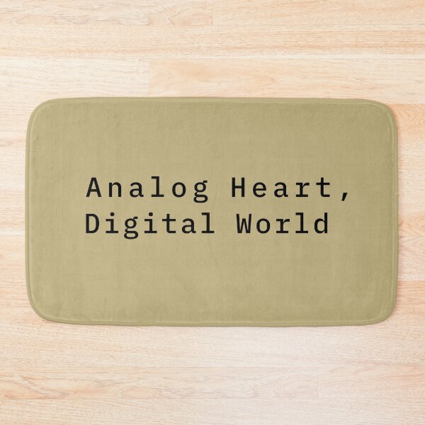 Item preview, Analog Heart Digital World Minimalist T-Shirt | Digital Detox Aesthetic Typography Tee designed and sold by PixelPlush.