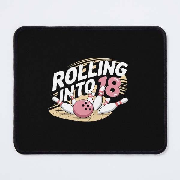 Item preview, Rolling into 18 Bowling 18th Birthday designed and sold by angolinnArt.