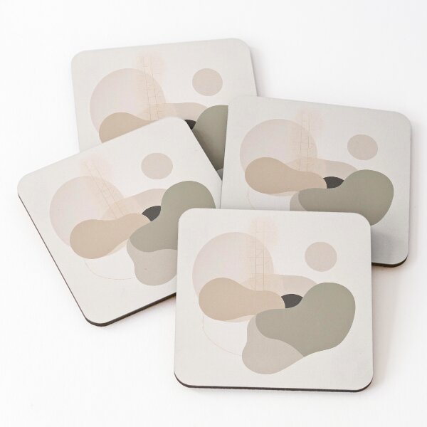 Item preview, Abstract Layered Cream and Gold Marble Art designed and sold by Cozyartsss.