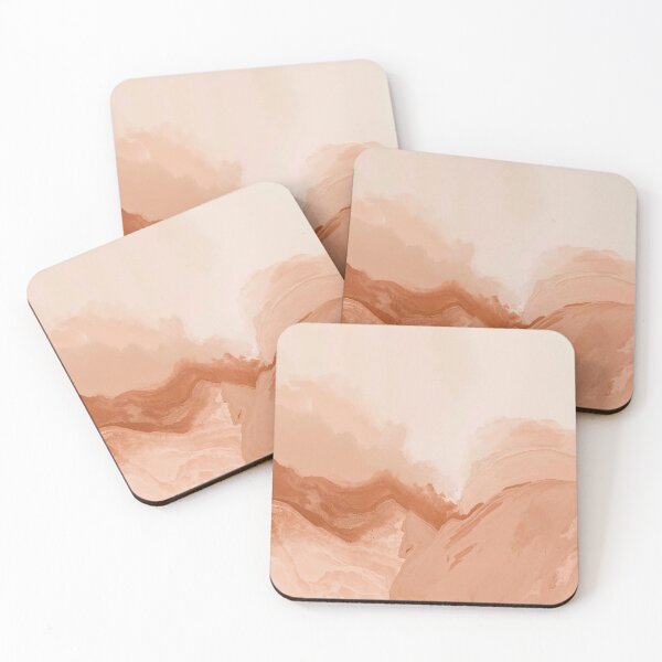 Item preview, Amber Tide Fluid Terracotta and Peach Abstract Flow designed and sold by Cozyartsss.