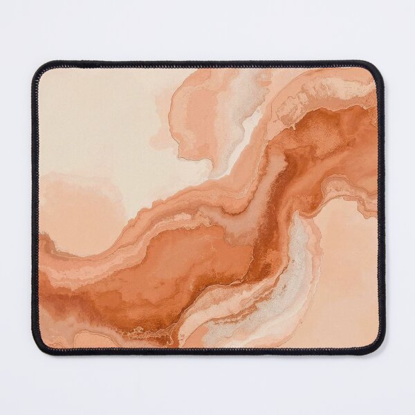 Item preview, Saffron Peaks Abstract Terra Ridge and Desert Mountain Wall Art designed and sold by Cozyartsss.