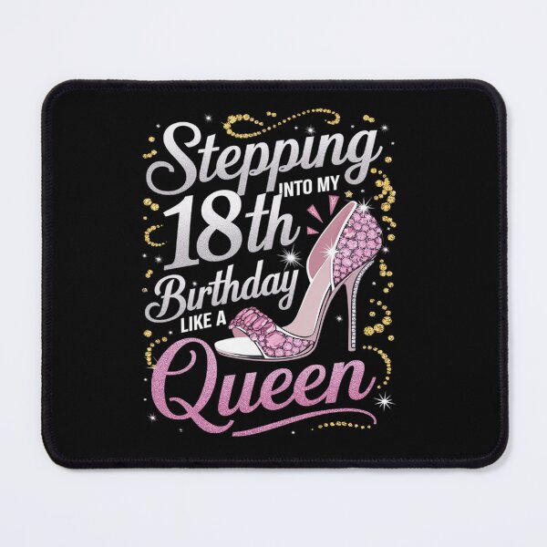 Item preview, Stepping Into My 18th Birthday Like A Queen Happy Bday To Me designed and sold by angolinnArt.