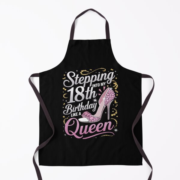 Item preview, Stepping Into My 18th Birthday Like A Queen Happy Bday To Me designed and sold by angolinnArt.