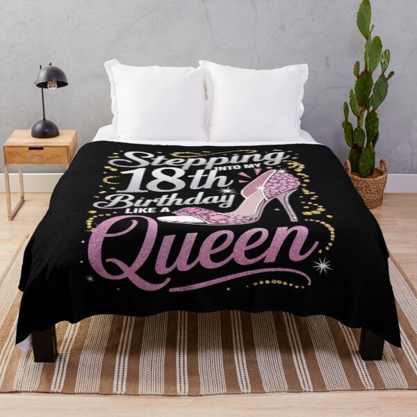 Item preview, Stepping Into My 18th Birthday Like A Queen Happy Bday To Me designed and sold by angolinnArt.