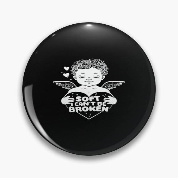 Item preview, Soft But Unbreakable Angel Heart Design – Emotional Strength, Self-Love & Resilience Aesthetic designed and sold by Bright Nest Studio.