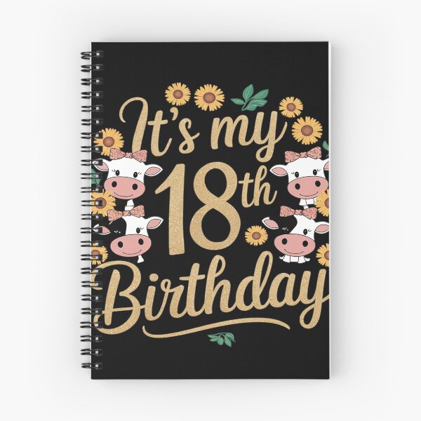 Item preview, Sunflower Cow Its My 18th Birthday 18 Year Old  designed and sold by angolinnArt.