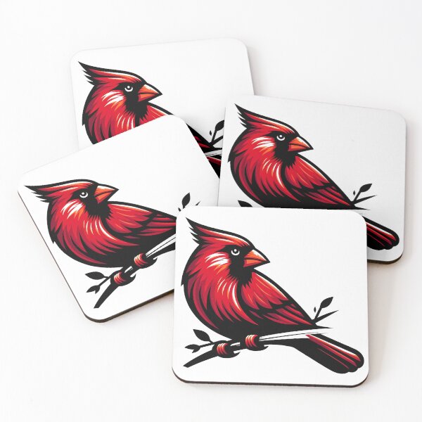Item preview, Cardinal Bird Illustration - Vibrant Red Bird Design designed and sold by DrawDrip.
