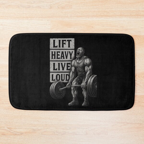 Item preview, Lift Heavy Live Loud - Hardcore Weightlifting Art designed and sold by MKreative Studio.