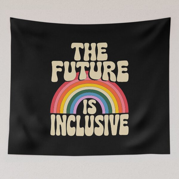 Item preview, The Future Is Inclusive Pride Gay Trans LGBT Ally Rainbow  designed and sold by angolinnArt.