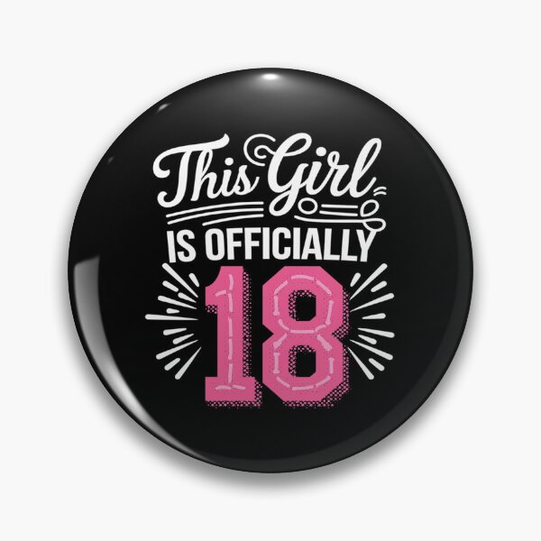 Item preview, This Girl Is Officially 18 Birthday Party Eighteen  designed and sold by angolinnArt.