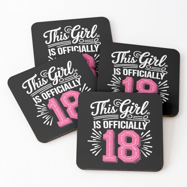 Item preview, This Girl Is Officially 18 Birthday Party Eighteen  designed and sold by angolinnArt.