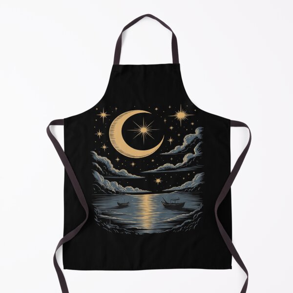 Item preview, Crescent Moon Reflection Mystical Night Sky designed and sold by ProudForFunny.
