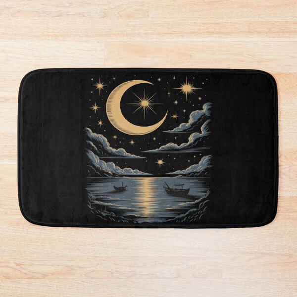 Item preview, Crescent Moon Reflection Mystical Night Sky designed and sold by ProudForFunny.