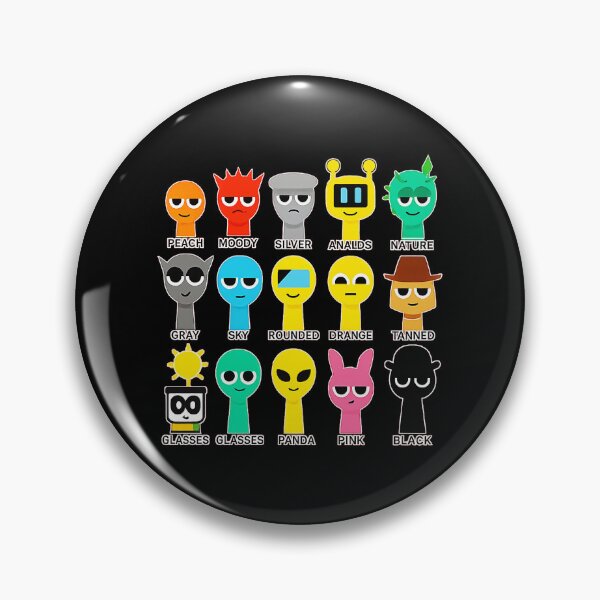 Item preview, Sprunki Characters Lineup – Funny Minimal Toy Faces  designed and sold by Rosamoaughter.