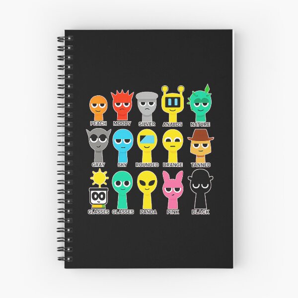 Item preview, Sprunki Characters Lineup – Funny Minimal Toy Faces  designed and sold by Rosamoaughter.