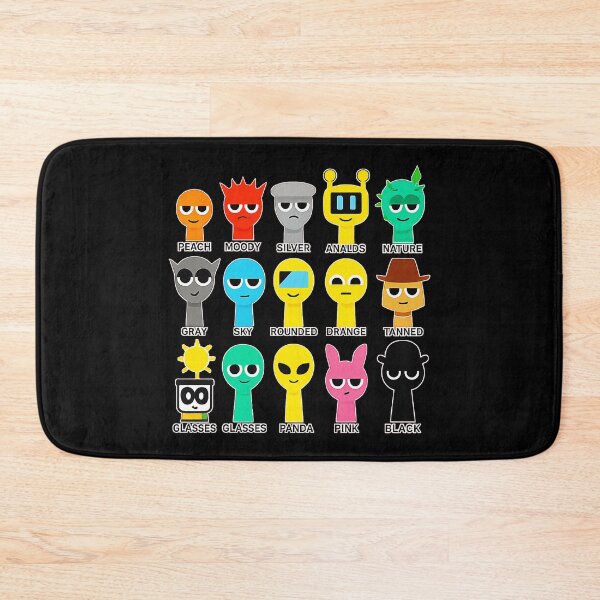 Item preview, Sprunki Characters Lineup – Funny Minimal Toy Faces  designed and sold by Rosamoaughter.