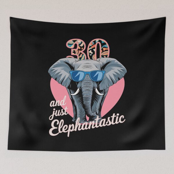 Item preview, 30th Birthday Elephant Age 30 Years  designed and sold by CombatTask.