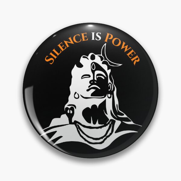 Item preview, Silence Is Power – Lord Shiva Minimal Spiritual Art designed and sold by TheCalmAura.