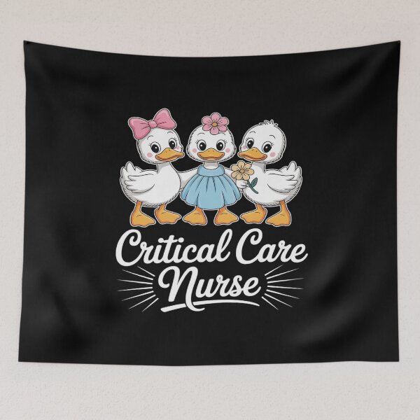Item preview, Critical Care Nurse Goose Cute Coquette Bow ICU Nursing RN designed and sold by Libbysharts.