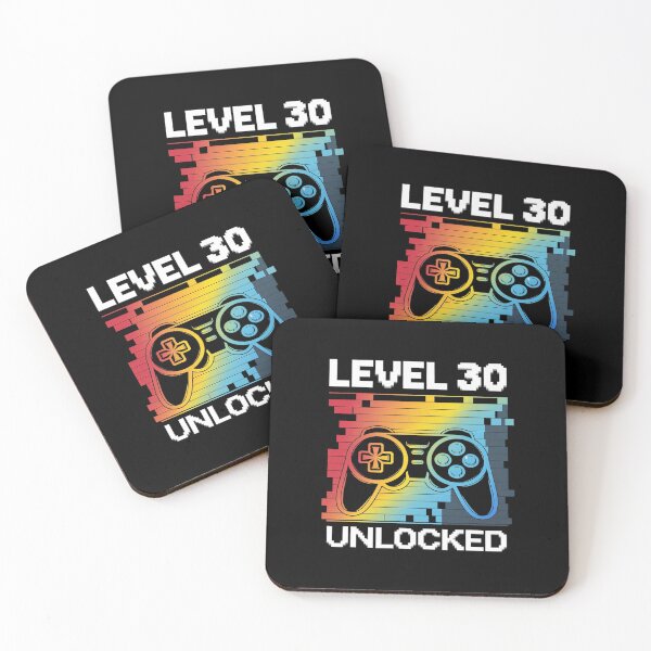Item preview, 30th Birthday For Men Level 30 Unlocked Gamer 30 Year Old  designed and sold by joyouartArt.